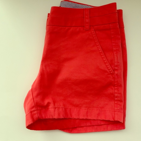 VGUC J. Crew 00 Watermelon Colored Chino Shorts - Picture 1 of 4